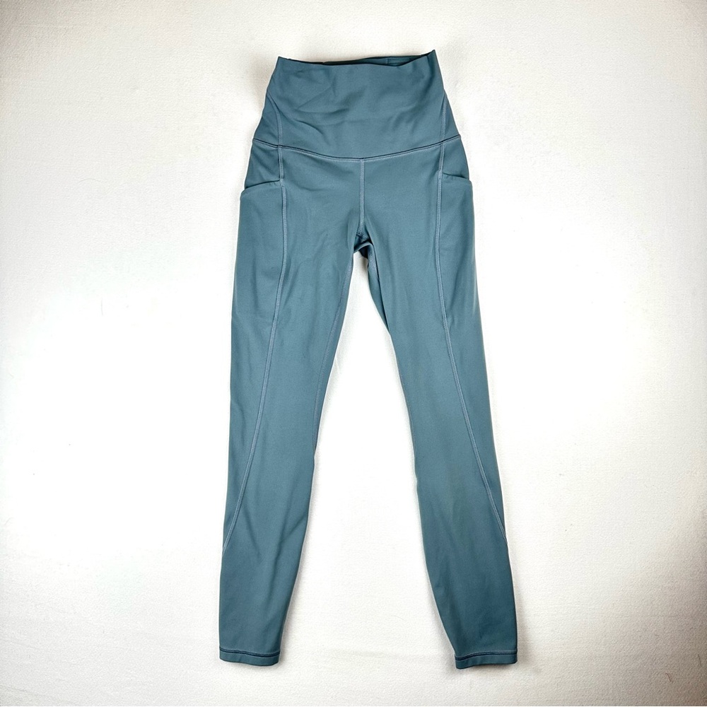 Lululemon Wunder Train High-Rise Tight Size 2 Washed Blue